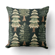 Rustieke kerst groenblijvende bomen