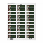 Rustieke Kerst Groene Plaid Tartan Patroon Etiket (Full Sheet)