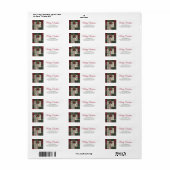 Rustieke Kerst Groene Plaid Tartan Patroon Etiket (Full Sheet)