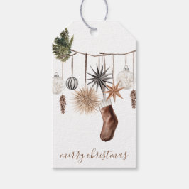 Rustieke Kerst Hangende Ornamenten Gift Label Cadeaulabel