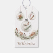 Rustieke Kerst Hangende Ornamenten Gift Label Cadeaulabel (Voorkant)