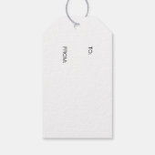 Rustieke Kerst Hangende Sieraden Gift Tag Cadeaulabel (Achterkant)
