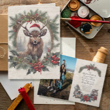 Rustieke Kerst Herten gewei Krans Familie Foto