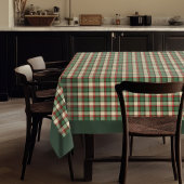 Rustieke Kerst in tijdloos Tartan Plaid Patroon Tafelkleed