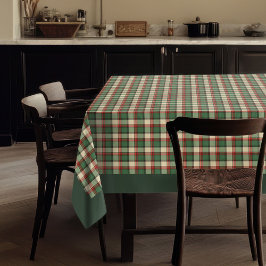 Rustieke Kerst in tijdloos Tartan Plaid Patroon Tafelkleed