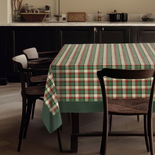 Rustieke Kerst in tijdloos Tartan Plaid Patroon Tafelkleed