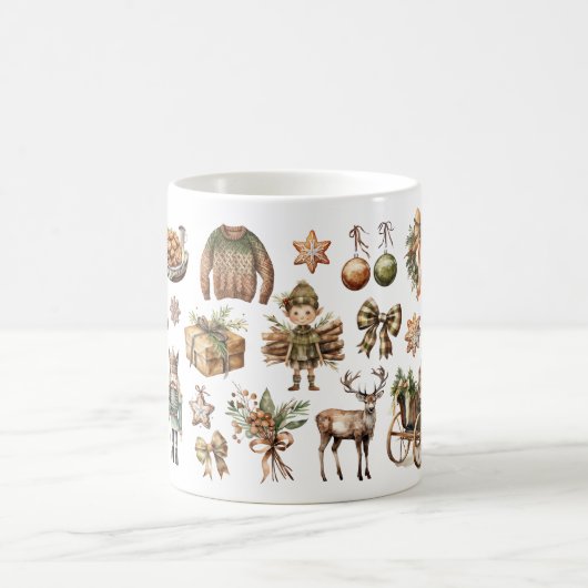 Rustieke Kerst Jubileum Mok (Center)