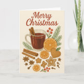 Rustieke kerst Kaart (Voorkant)