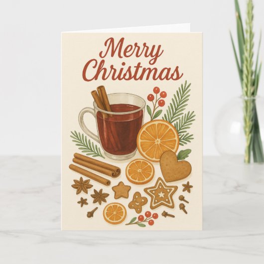 Rustieke kerst Kaart (Voorkant)