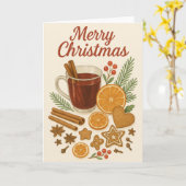 Rustieke kerst Kaart (Gele Bloem)