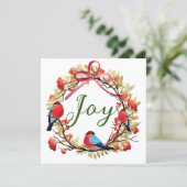 Rustieke Kerst Kaart of Vakantie Groet Kaart (Staand voorkant)