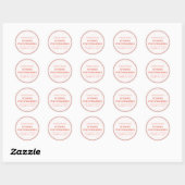 Rustieke Kerst Kachel Potpourri Ronde Sticker (Vel)
