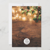 Rustieke Kerst land corporate mistletoe logo Kaart (Achterkant)