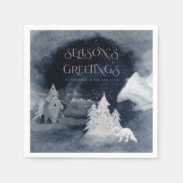 Rustieke Kerst Modern Corporate Kantoor Party Servet