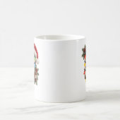 Rustieke Kerst Monogram Letter U Koffiemok (Center)
