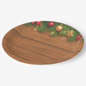 Rustieke Kerst Papieren Bord – Festive Vakantie (Gekanteld)