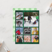 Rustieke Kerst 🎄 Parka Posse Schuur Hout Kaart (Voorkant / Achterkant in situ)