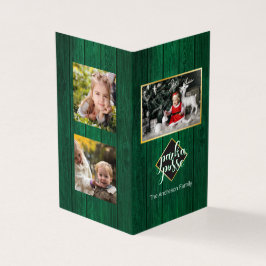 Rustieke Kerst 🎄 Parka Posse Schuur Hout Kaart