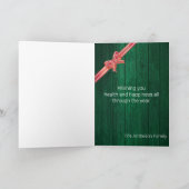 Rustieke Kerst 🎄 Parka Posse Schuur Hout Kaart (Binnen)