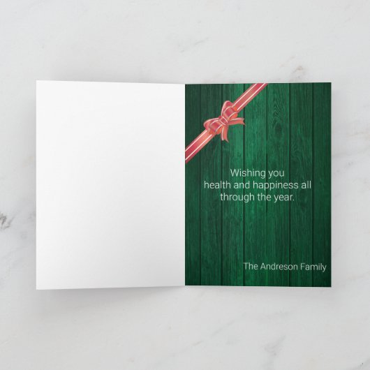 Rustieke Kerst 🎄 Parka Posse Schuur Hout Kaart (Binnen)