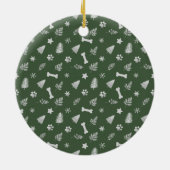 Rustieke Kerst Pet Foto Ornament voor Dog Mom (Achterkant)