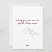 Rustieke Kerst Pine Tree Ornamenten Vakantie Kaart (Achterkant)