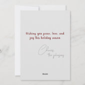 Rustieke Kerst Pine Tree Ornamenten Vakantie Kaart (Achterkant)