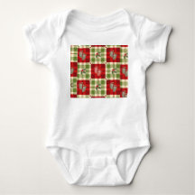 Rustieke Kerst Plaid Baby Outfit – Boerderij