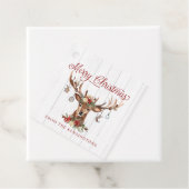 Rustieke kerst rendieren Ornamenten | Hout Bedankjes Labels (In situ)