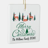 Rustieke kerst rendieren Ornamenten vakantie foto (Rechts)