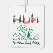 Rustieke kerst rendieren Ornamenten vakantie foto (Links)