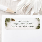 Rustieke kerst retour label (Insitu)