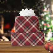 Rustieke Kerst Rood Groen Gingham Plaid Gift Cadeaupapier