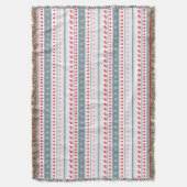 Rustieke Kerst Scandinavische geïnspireerd Deken (Voorkant Verticaal)