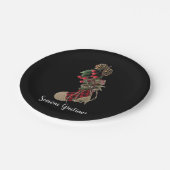 Rustieke Kerst Stocking Paper Bord (Gekanteld)