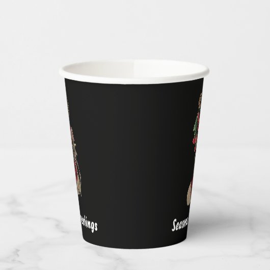 Rustieke Kerst Stocking Paper Cup Papieren Bekers (Links)