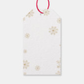 Rustieke Kerst Sweet Teacher Waardering Labels Cadeaulabel (Achterkant)