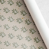 rustieke Kerst Witte Berry Cadeaupapier