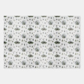 Rustieke Kerst Wrapping Papier Blad Set van 3 Inpakpapier Vel (Voorkant 3)