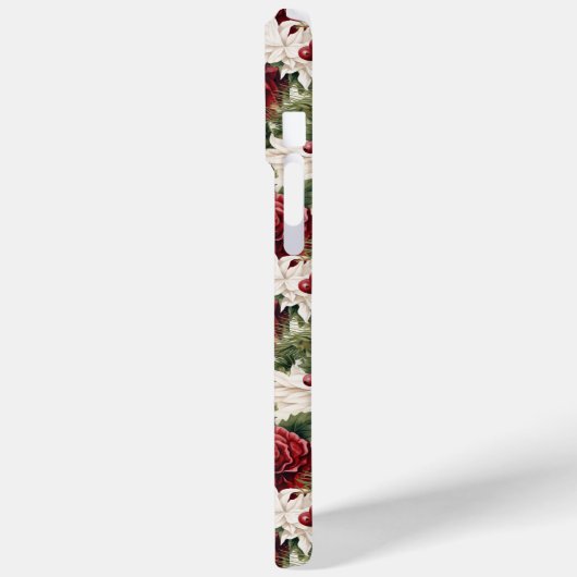 rustieke kerstbloemen bladeren patroon Case-Mate iPhone case (Achterkant / Links)