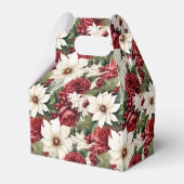  rustieke kerstbloemen bladeren Pattern Bedankdoosjes (Achterkant)