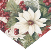  rustieke kerstbloemen bladeren Pattern Korte Tafelloper (Hoek)