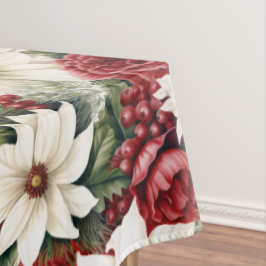  rustieke kerstbloemen bladeren Pattern Tafelkleed