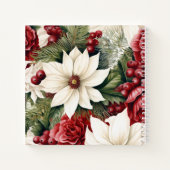  rustieke kerstbloemen Kinder schetsboek Notitieboek (Achterkant)