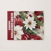 rustieke kerstbloemen verlaten Kinder Legpuzzel (Horizontaal)