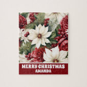  rustieke kerstbloemen verlaten Kinder Legpuzzel (Verticaal)