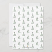 Rustieke Kerstbomen Bruidsmeisjesshower Kaart (Achterkant)