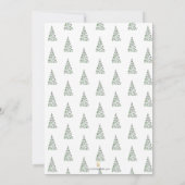 Rustieke kerstbomen housewarming party kaart (Achterkant)