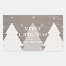Rustieke kerstbomen Sticker