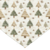 Rustieke kerstbomen tafelkleed (Gekanteld)